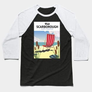 Scarborough North yorkshire seaside travel poster Baseball T-Shirt